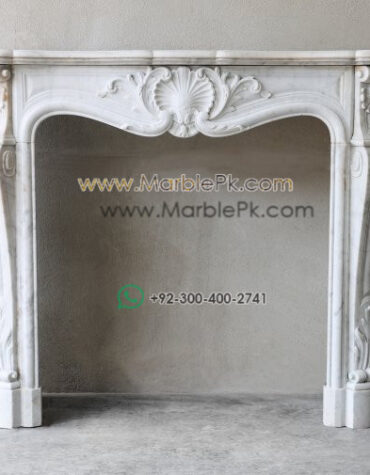 Antique Marble Fireplace  mpk-fp-Ant25 Antique Marble Fireplaces Design Stairs & Kitchen Countertops in Lahore