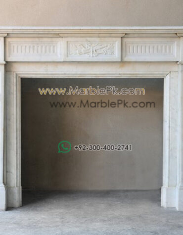 Antique Marble Fireplace  mpk-fp-Ant24 Antique Marble Fireplaces Design Stairs & Kitchen Countertops in Lahore