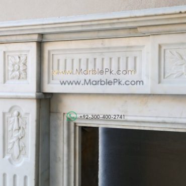 Antique Marble Fireplace  mpk-fp-Ant24 Antique Marble Fireplaces Design Stairs & Kitchen Countertops in Lahore
