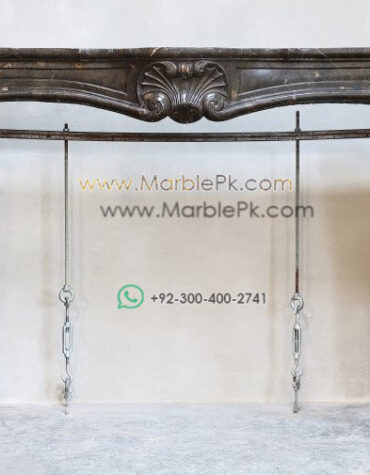 Antique Marble Fireplace  mpk-fp-Ant23 Antique Marble Fireplaces Design Stairs & Kitchen Countertops in Lahore