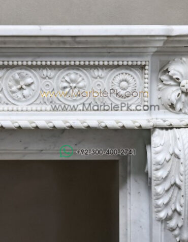Antique Marble Fireplace  mpk-fp-Ant19 Antique Marble Fireplaces Design Stairs & Kitchen Countertops in Lahore