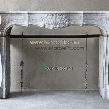 Antique Marble Fireplace  mpk-fp-Ant16 Antique Marble Fireplaces Design Stairs & Kitchen Countertops in Lahore