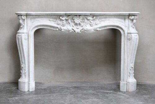 Antique Marble Fireplace  mpk-fp-Ant7 Antique Marble Fireplaces Design Stairs & Kitchen Countertops in Lahore