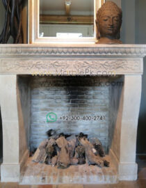 Antique Marble Fireplace  mpk-fp-Ant4 Antique Marble Fireplaces Design Stairs & Kitchen Countertops in Lahore