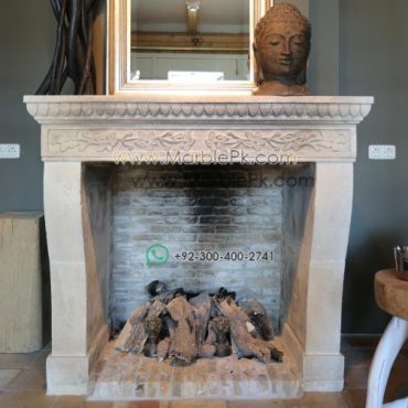 Antique Marble Fireplace  mpk-fp-Ant4 Antique Marble Fireplaces Design Stairs & Kitchen Countertops in Lahore