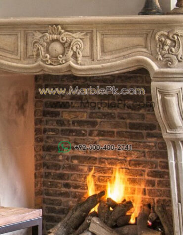 Antique Marble Fireplace  mpk-fp-Ant3 Antique Marble Fireplaces Design Stairs & Kitchen Countertops in Lahore