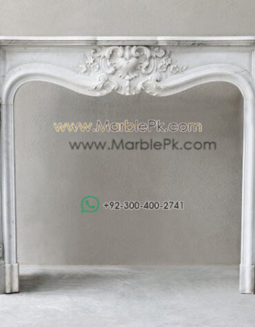 Antique Marble Fireplace  mpk-fp-Ant67 Antique Marble Fireplaces Design Stairs & Kitchen Countertops in Lahore
