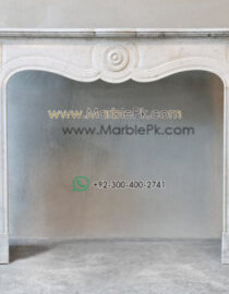 Antique Marble Fireplace  mpk-fp-Ant65 Antique Marble Fireplaces Design Stairs & Kitchen Countertops in Lahore