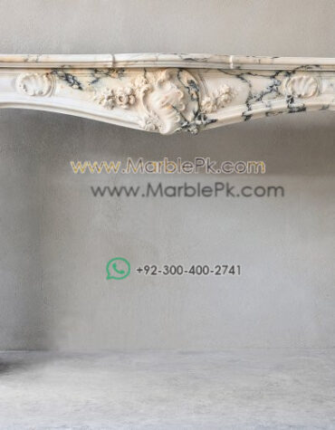 Antique Marble Fireplace  mpk-fp-Ant53 Antique Marble Fireplaces Design Stairs & Kitchen Countertops in Lahore