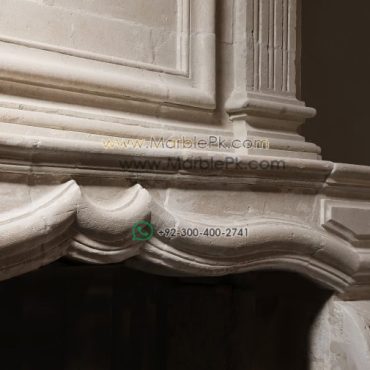 King Size Marble Fireplace Mantel mpk-fp-K4 King Size Marble Fireplace Mantel Design Stairs & Kitchen Countertops in Lahore