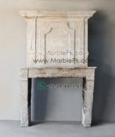 King Size Marble Fireplace Mantel mpk-fp-K3 King Size Marble Fireplace Mantel Design Stairs & Kitchen Countertops in Lahore