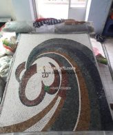 Islamic Mosaic Art Calligraphy - Allah and muhammad name الله محمد islamic mosaic calligraphy mpk