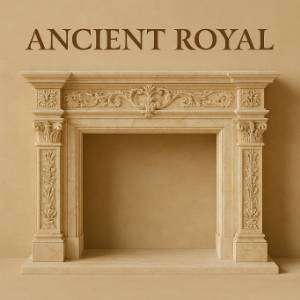 Ancient Royal Marble Fireplace Mantel
