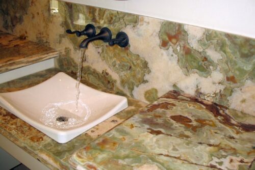 Modern Marble Bath Vanity Sink - Contemporary bath vanity mpk 427
