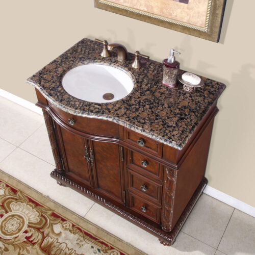 Modern Marble Bath Vanity Sink - Contemporary bath vanity mpk 428