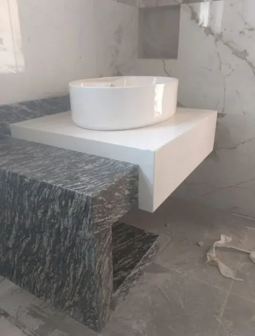 Modern Marble Bath Vanity Sink - Contemporary bath vanity mpk 431