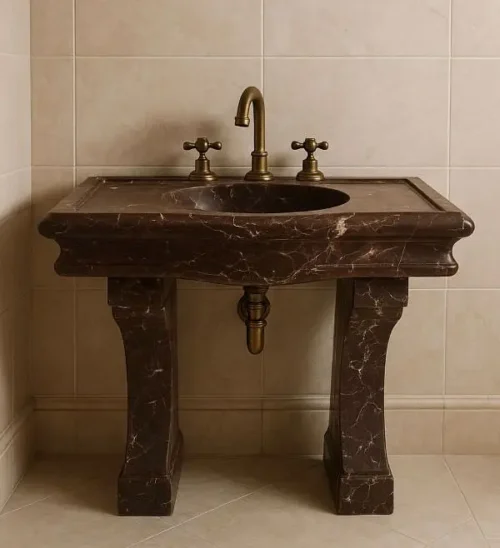 Modern Marble Bath Vanity Sink - Contemporary bath vanity mpk 432