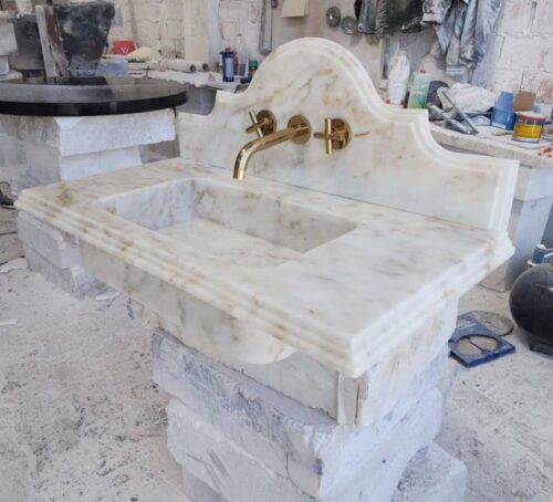 Modern Marble Bath Vanity Sink - Contemporary bath vanity mpk 437
