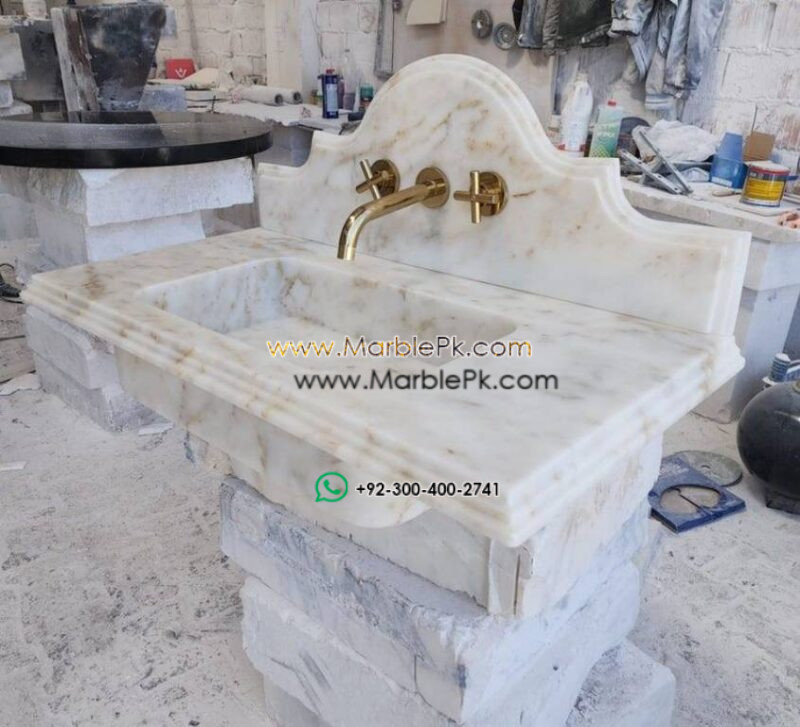 Modern Marble Bath Vanity Sink - Contemporary bath vanity mpk 437
