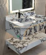 Modern Marble Bath Vanity Sink - Contemporary bath vanity mpk 439