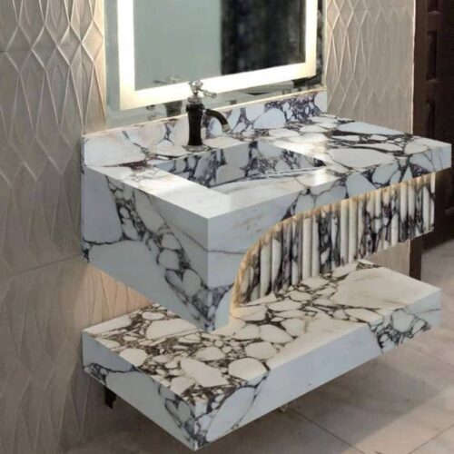Modern Marble Bath Vanity Sink - Contemporary bath vanity mpk 439