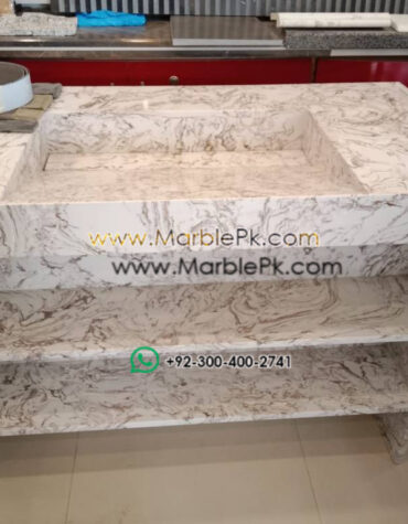 Modern Marble Bath Vanity Sink - Contemporary bath vanity mpk 445
