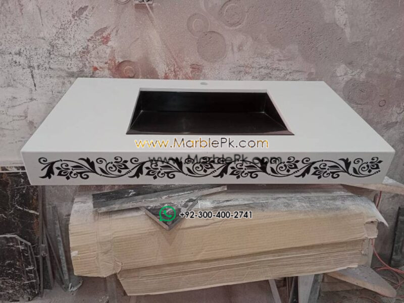 Modern Marble Bath Vanity Sink - Contemporary bath vanity mpk 446