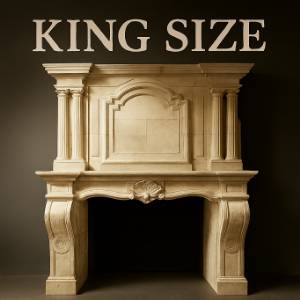 King Size Marble Fireplace Mantel