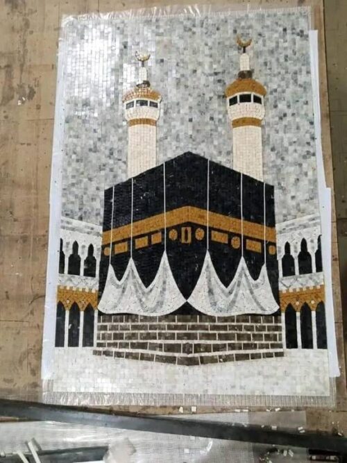 Islamic Mosaic Art Calligraphy - Islamic landscape nabvi haram kaaba islamic mosaic calligraphy mpk