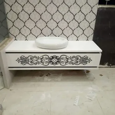 Modern Marble Bath Vanity Sink - Modern wash room vanity mpk 343