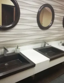 Modern Marble Bath Vanity Sink - Modern wash room vanity mpk 344