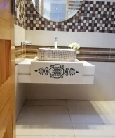 Modern Marble Bath Vanity Sink - Modern wash room vanity mpk 345