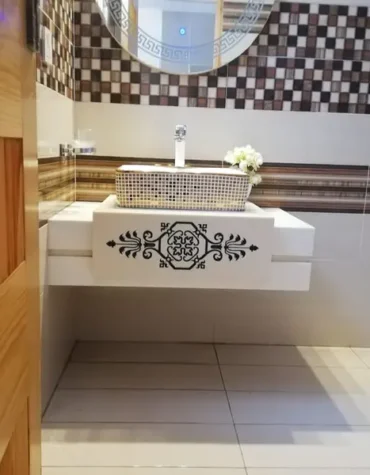 Modern Marble Bath Vanity Sink - Modern wash room vanity mpk 345