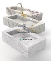 Modern Marble Bath Vanity Sink - Modern wash room vanity mpk 351