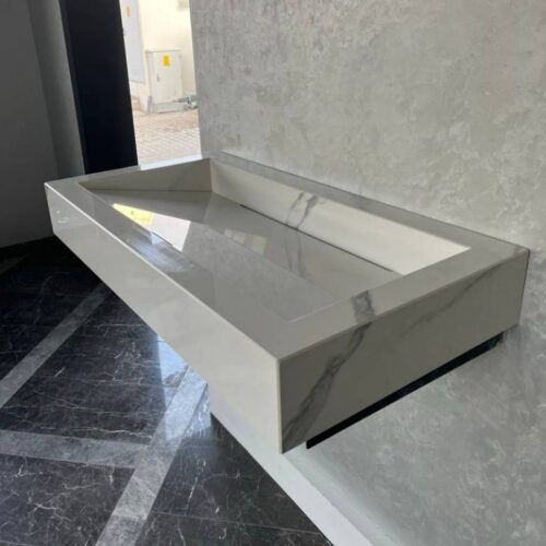 Modern Marble Bath Vanity Sink - Modern wash room vanity mpk 352