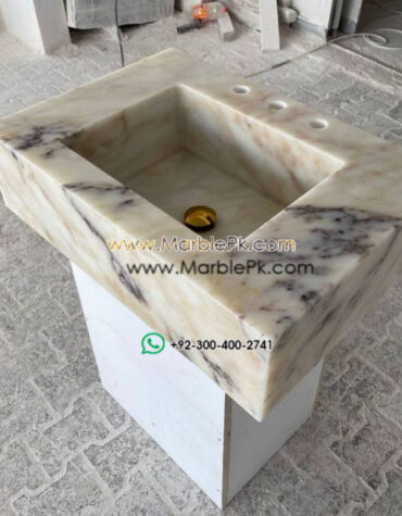 Modern Marble Bath Vanity Sink - Modern wash room vanity mpk 354