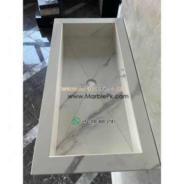 Modern Marble Bath Vanity Sink - Modern wash room vanity mpk 356
