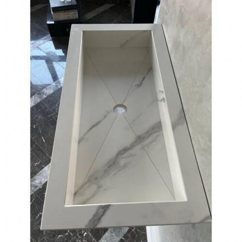 Modern Marble Bath Vanity Sink - Modern wash room vanity mpk 356