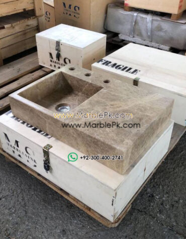 Modern Marble Bath Vanity Sink - Modern wash room vanity mpk 358