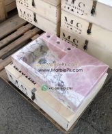 Modern Marble Bath Vanity Sink - Modern wash room vanity mpk 363