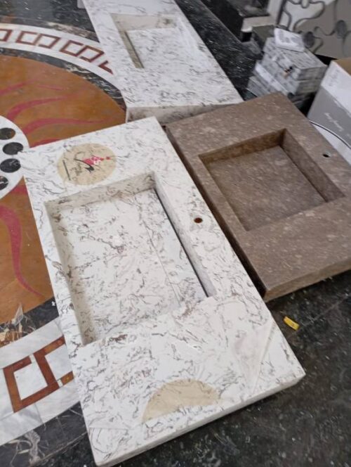 Modern Marble Bath Vanity Sink - Modern wash room vanity mpk 375