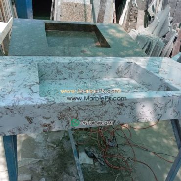 Modern Marble Bath Vanity Sink - Modern wash room vanity mpk 376