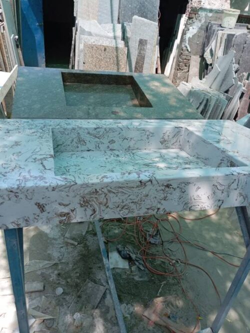 Modern Marble Bath Vanity Sink - Modern wash room vanity mpk 376