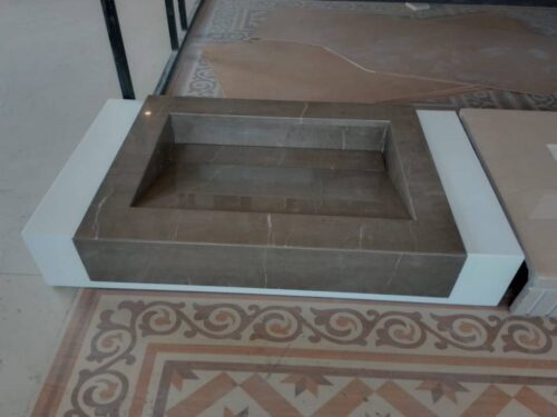 Modern Marble Bath Vanity Sink - Modern wash room vanity mpk 380