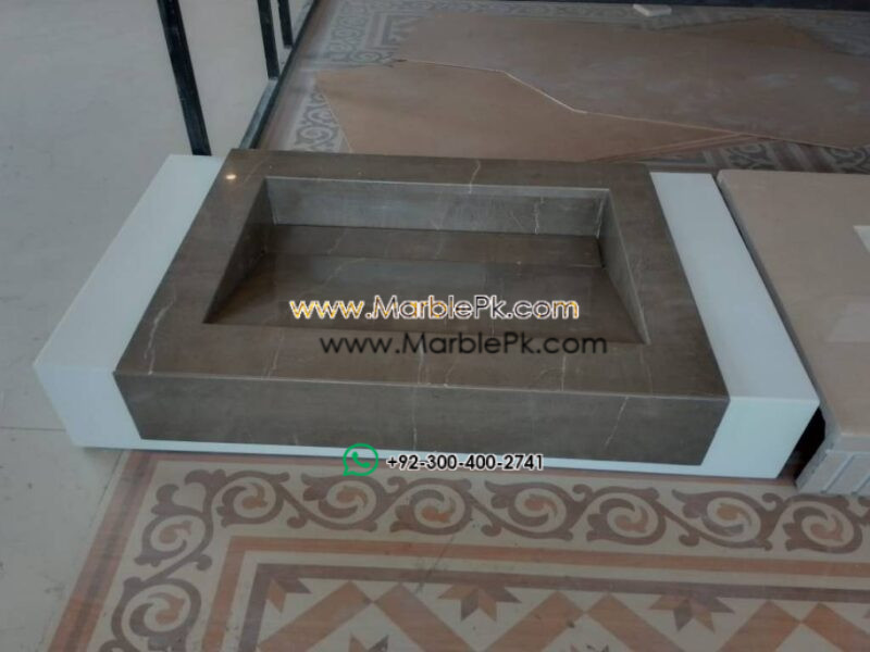 Modern Marble Bath Vanity Sink - Modern wash room vanity mpk 380