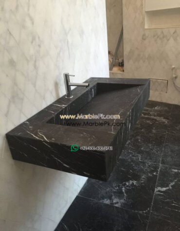 Modern Marble Bath Vanity Sink - Modern wash room vanity mpk 387