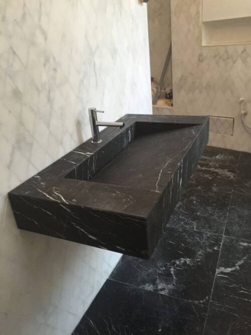Modern Marble Bath Vanity Sink - Modern wash room vanity mpk 387