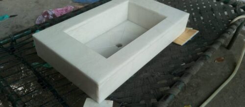 Modern Marble Bath Vanity Sink - Modern wash room vanity mpk 390