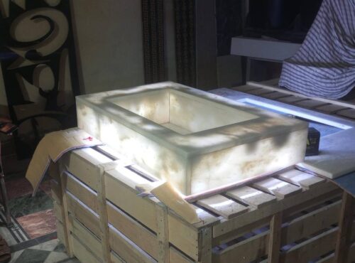 Modern Marble Bath Vanity Sink - Modern wash room vanity mpk 392