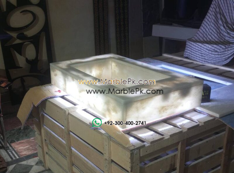 Modern Marble Bath Vanity Sink - Modern wash room vanity mpk 392